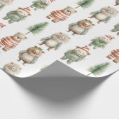 Weihnachtstiere Geschenkpapier (Ecke)