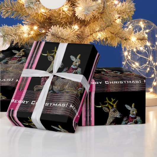Weihnachtstiere Geschenkpapier (Feiertage)