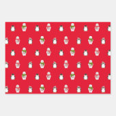 Weihnachtstiere Geschenkpapier Set (Vorderseite)