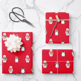 Weihnachtstiere Geschenkpapier Set