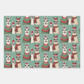 Weihnachtstiere Geschenkpapier Set (Vorderseite 3)