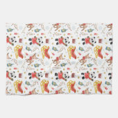 Weihnachtstiere Geschirrtuch (Horizontal)
