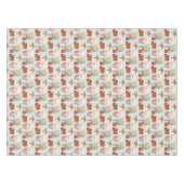 Weihnachtstiere im Fest Outfits Muster Tischdecke (Vorderseite (Horizontal))