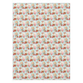 Weihnachtstiere im Fest Outfits Muster Tischdecke (Vorderseite)