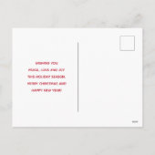 Weihnachtstiere im Festspielhaus Postkarte (Rückseite)