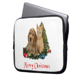 Weihnachtstiere Laptopschutzhülle (Vorderseite Links)