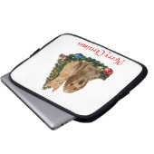 Weihnachtstiere Laptopschutzhülle (Vorne Knopf)