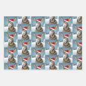 Weihnachtstiere, Löwen, Polar Bären und Donkey Geschenkpapier Set (Vorderseite 3)