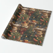„Weihnachtstiere mit Launen Geschenkpapier (Ungerollt)