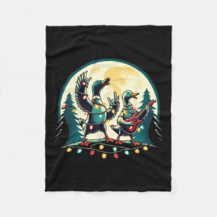 Weihnachtstiere Niedliche Enten Xmas Tierfreunde D Fleecedecke