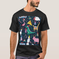 Weihnachtstiere, Niedliches Nahtloses Design.