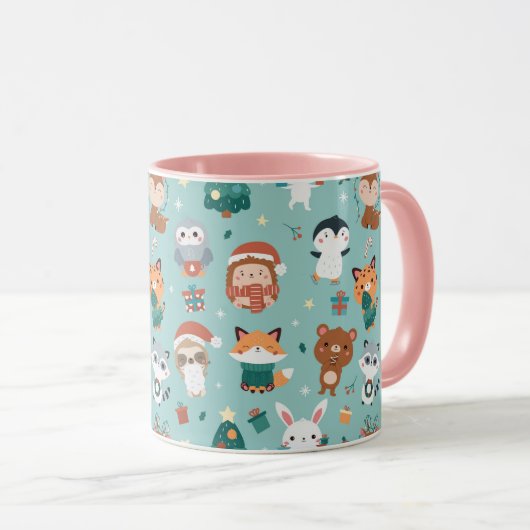 Weihnachtstiere Tasse (VorderseiteRechts)