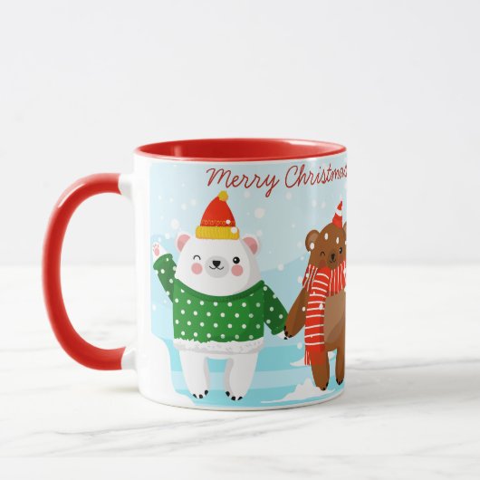Weihnachtstiere Tasse (Links)