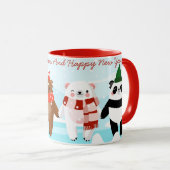 Weihnachtstiere Tasse (VorderseiteRechts)