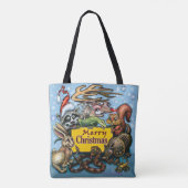 Weihnachtstiere Tote Tasche (Rückseite)