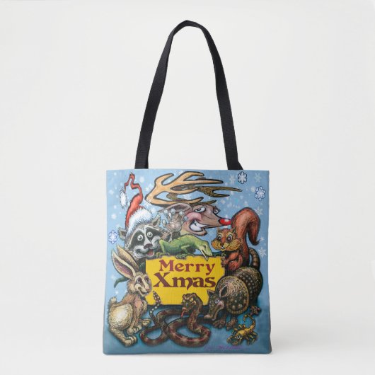 Weihnachtstiere Tote Tasche (Vorderseite)