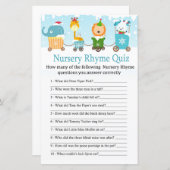 Weihnachtstiere trainieren Kinderzimmer Rhyme Quiz (Vorne/Hinten)