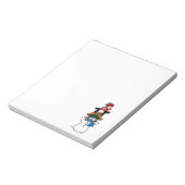 Weihnachtstiere und Snowman Notepad Notizblock (Rotiert)