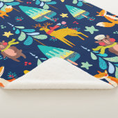 Weihnachtstiere und Weihnachtsbäume Sherpadecke (3/4)