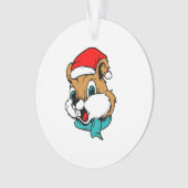 Weihnachtstiere Weihnachten Chipmunk Weihnachten Ornament (Vorderseite)