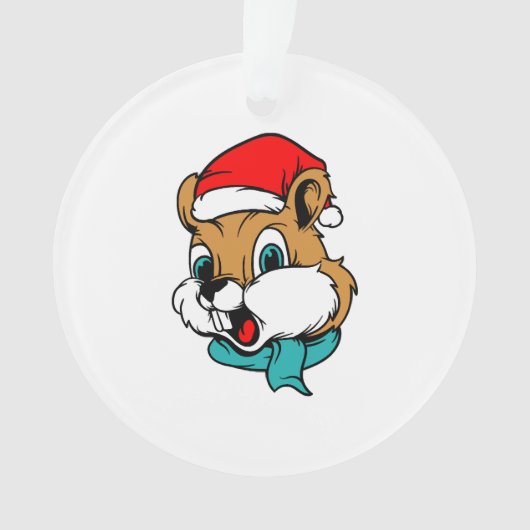Weihnachtstiere Weihnachten Chipmunk Weihnachten Ornament (Vorderseite)