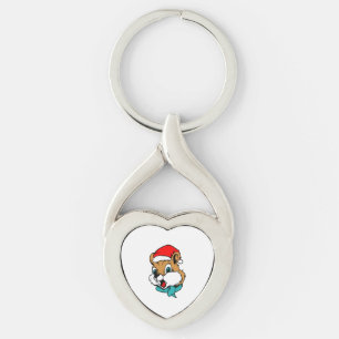 Weihnachtstiere Weihnachten Chipmunk Weihnachten Schlüsselanhänger
