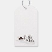 Weihnachtstierfuchs Geschenkanhänger (Rückseite)