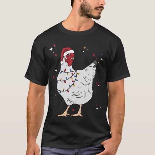 Weihnachtstierhühner Xmas Bauer T-Shirt (Vorderseite)