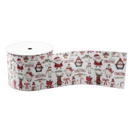 Weihnachtstiermuster Ripsband