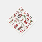 Weihnachtstiermuster Serviette (Ecke)