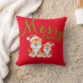 Weihnachtstiger Kissen (Decke)