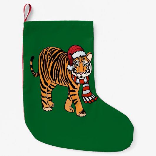 Weihnachtstiger-Strumpf Kleiner Weihnachtsstrumpf (Vorderseite)
