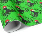 WeihnachtsTintenfisch - Wrackpapier Geschenkpapier (Rolleneckpunkt)