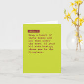 Weihnachtstipp: Trick für schlechten Kinderwitz Karte (Gelbe Blume)