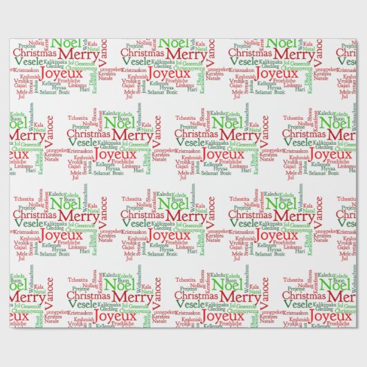 Weihnachtstipps rund um die Welt Geschenkpapier (Flach)