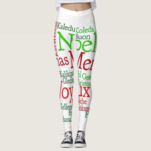 Weihnachtstipps rund um die Welt Leggings (Vorderseite)