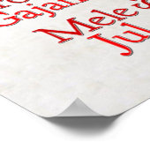 Weihnachtstipps rund um die Welt Poster (Ecke)