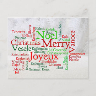 Weihnachtstipps rund um die Welt Postkarte