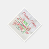 Weihnachtstipps rund um die Welt Serviette (Ecke)