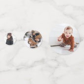 Weihnachtstisch-Foto Konfetti (Rückseiten)