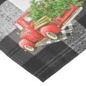Weihnachtstisch Läufer Red XMAS Truck Kariert (Ecke)