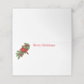 Weihnachtstisch-Platzkarten Platzkarte (Außenseite Aufgefaltet)