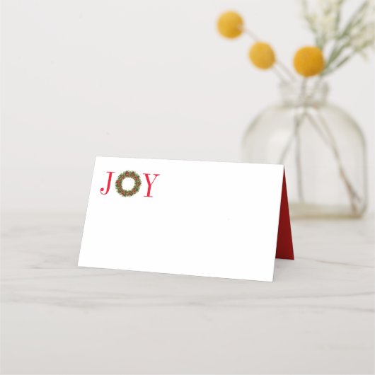Weihnachtstisch-Platzkarten Platzkarte (Vorderseite)