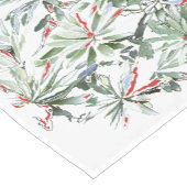 Weihnachtstisch-Runner mit weißem Hintergrund Kurzer Tischläufer (Ecke)