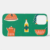 Weihnachtstisch, Vintages Muster. Case-Mate iPhone Hülle (Rückseite (Horizontal))