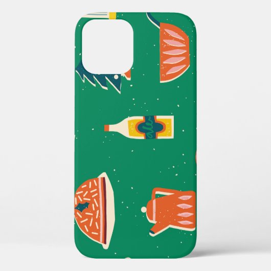 Weihnachtstisch, Vintages Muster. Case-Mate iPhone Hülle (Rückseite)