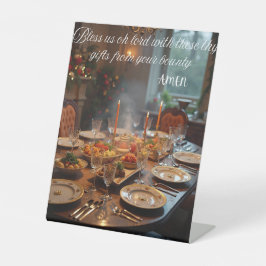 Weihnachtstischgebet Sockelschild