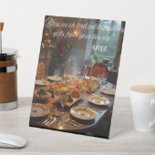 Weihnachtstischgebet Sockelschild (In SItu)