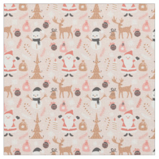 Weihnachtstoff Rosa Fantasie Stoff