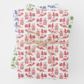 Weihnachtstoiles Wrackpapier | auswahl Geschenkpapier Set (Beispiel)